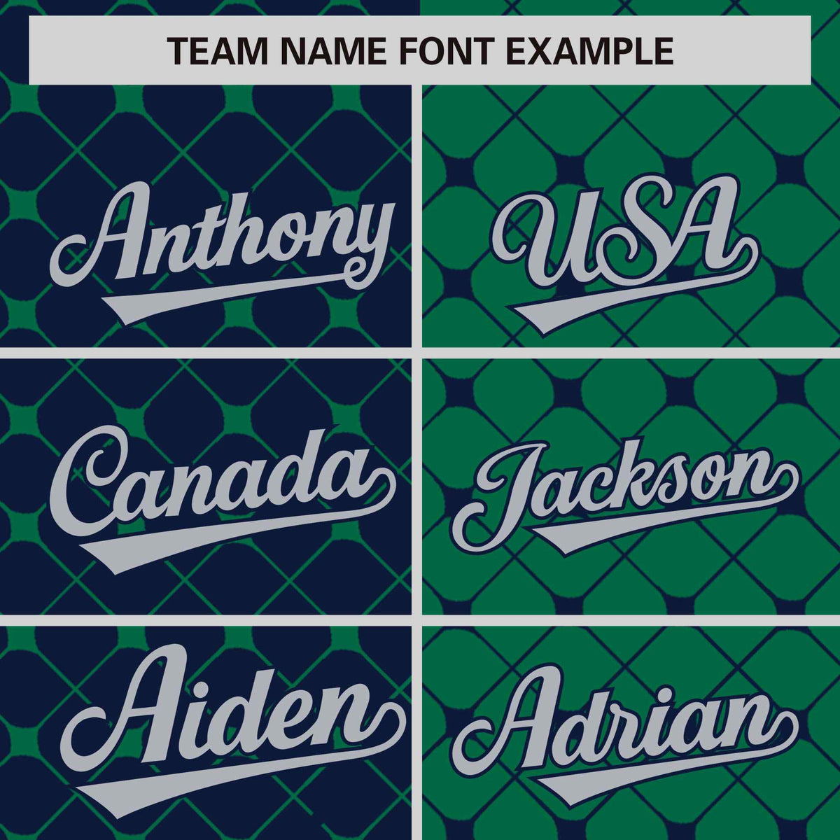 Custom Navy Kelly Green Split Fashion Plaid Design Authentic Baseball Jersey Limited