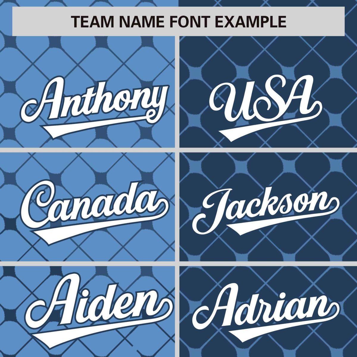 Custom Light Blue Midnight Blue Split Fashion Plaid Design Authentic Baseball Jersey Limited