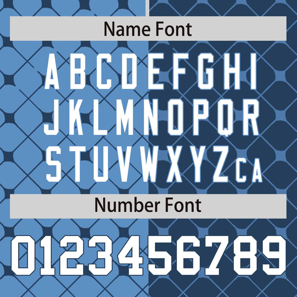 Custom Light Blue Midnight Blue Split Fashion Plaid Design Authentic Baseball Jersey Limited