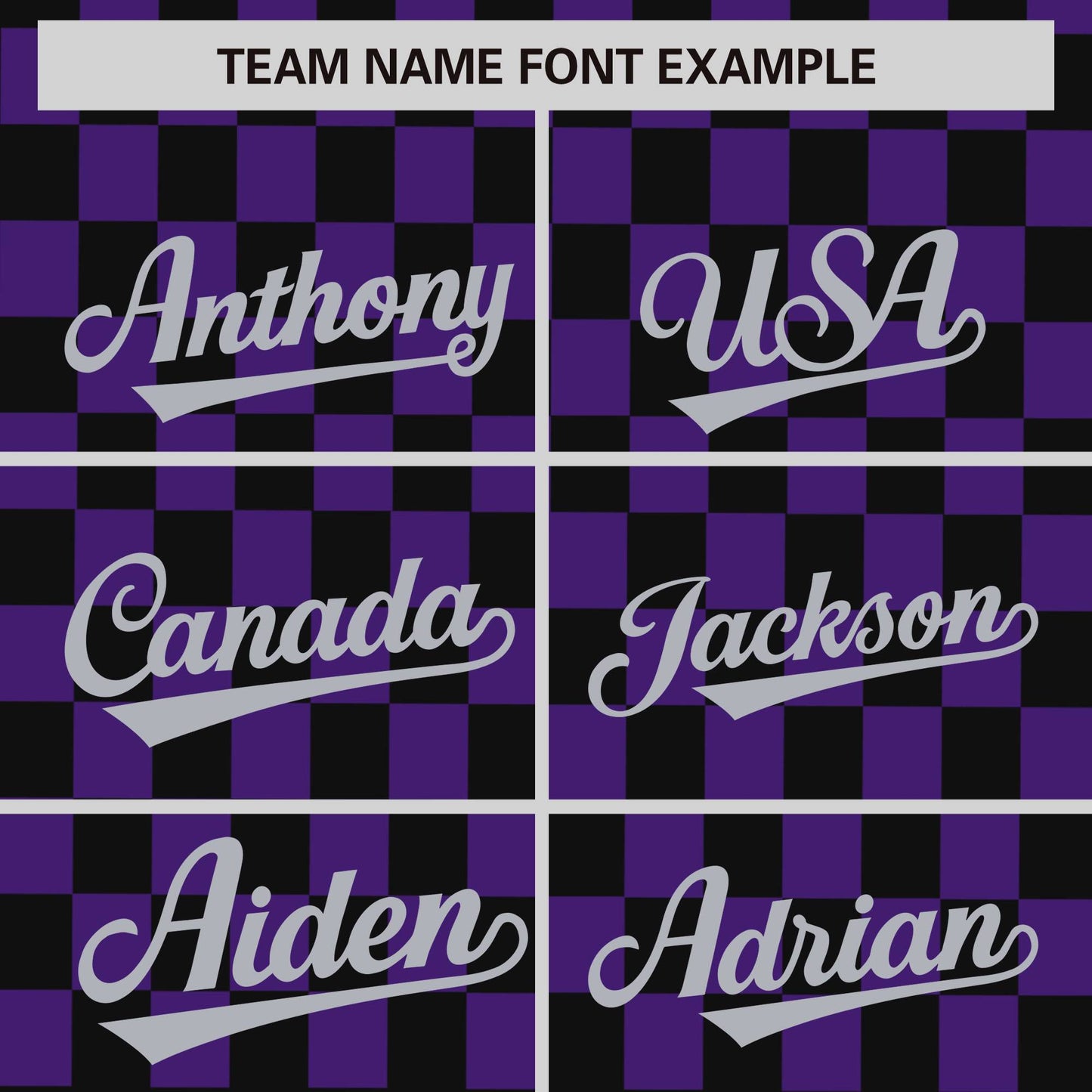 Custom Black Purple Personalized Plaid Fashion Design Authentic Baseball Jersey Limited