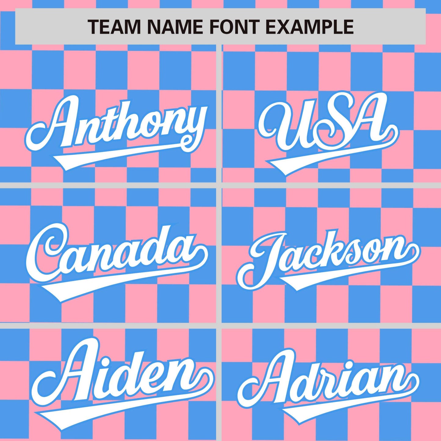 Custom Light Pink Powder Blue Personalized Plaid Fashion Design Authentic Baseball Jersey Limited