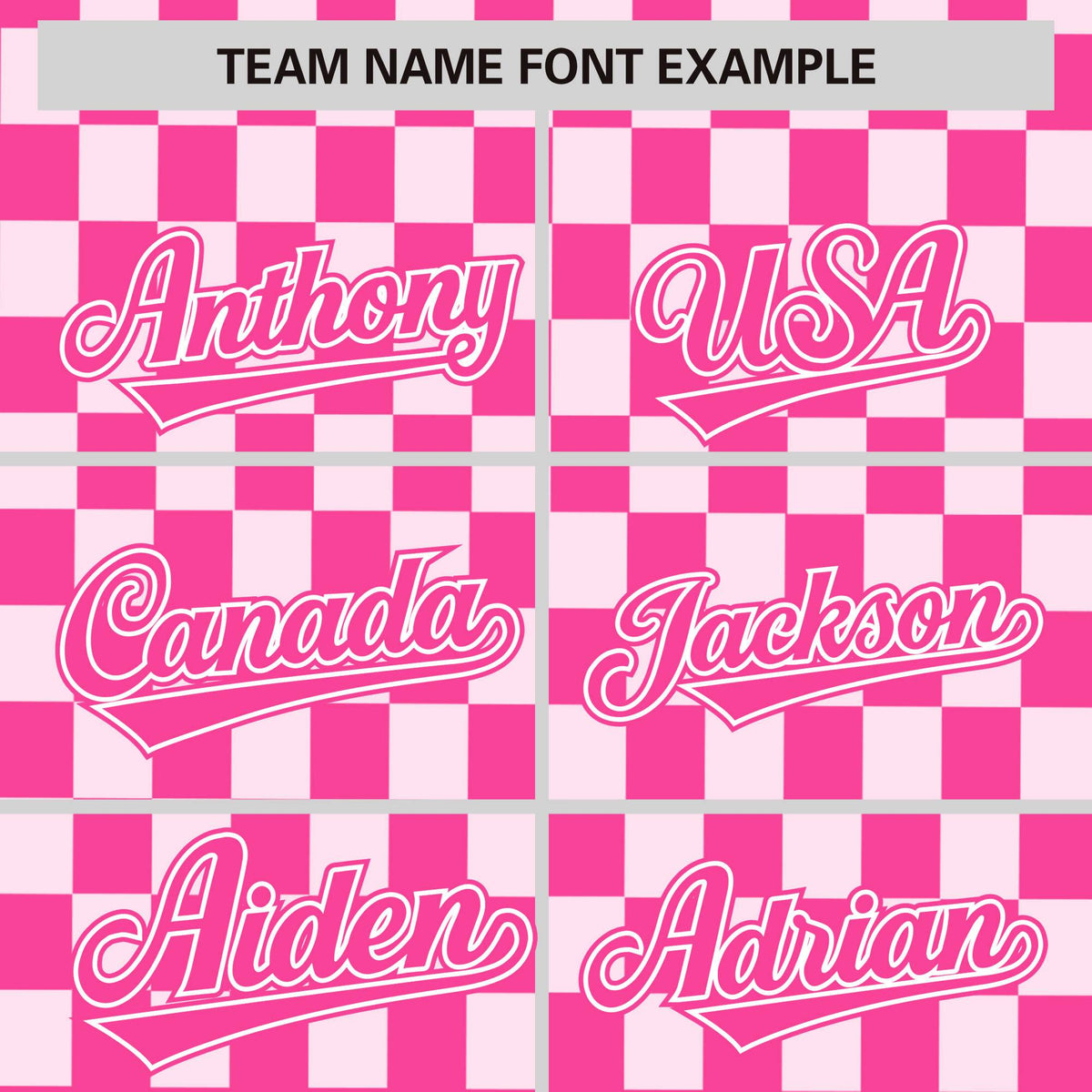 Custom Pink White Personalized Plaid Fashion Design Authentic Baseball Jersey Limited
