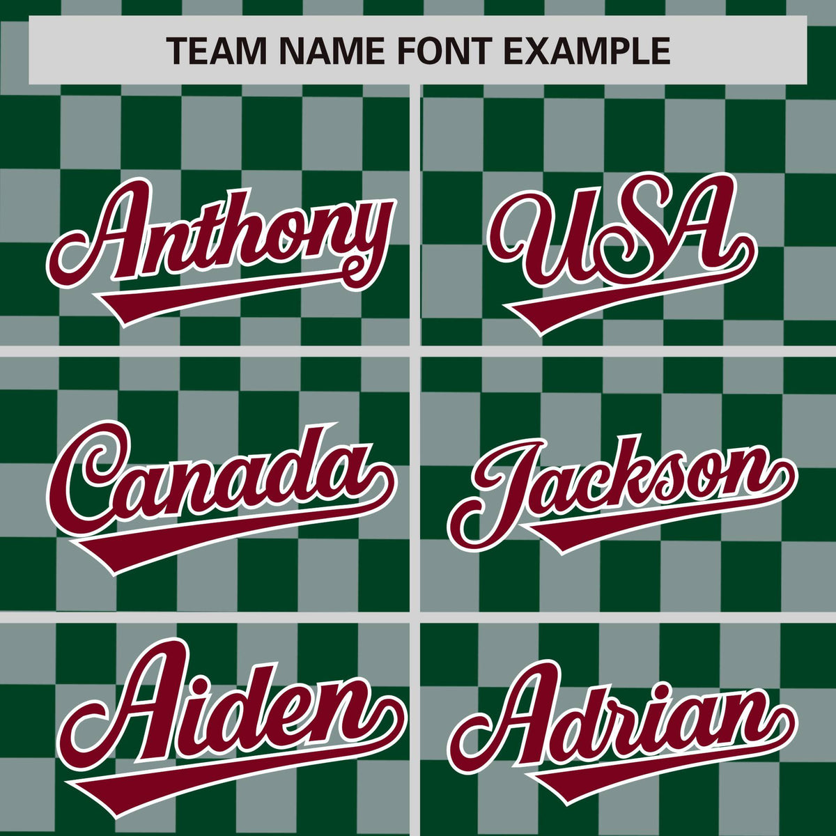 Custom Green Gray Personalized Plaid Fashion Design Authentic Baseball Jersey Limited