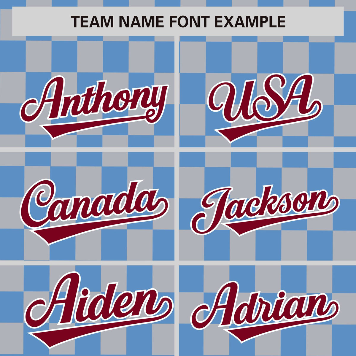 Custom Light Blue Gray Personalized Plaid Fashion Design Authentic Baseball Jersey Limited