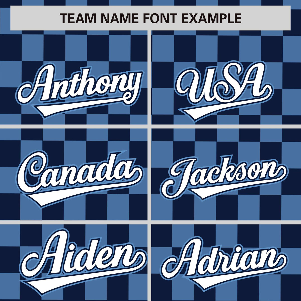 Custom Navy Light Blue Personalized Plaid Fashion Design Authentic Baseball Jersey Limited