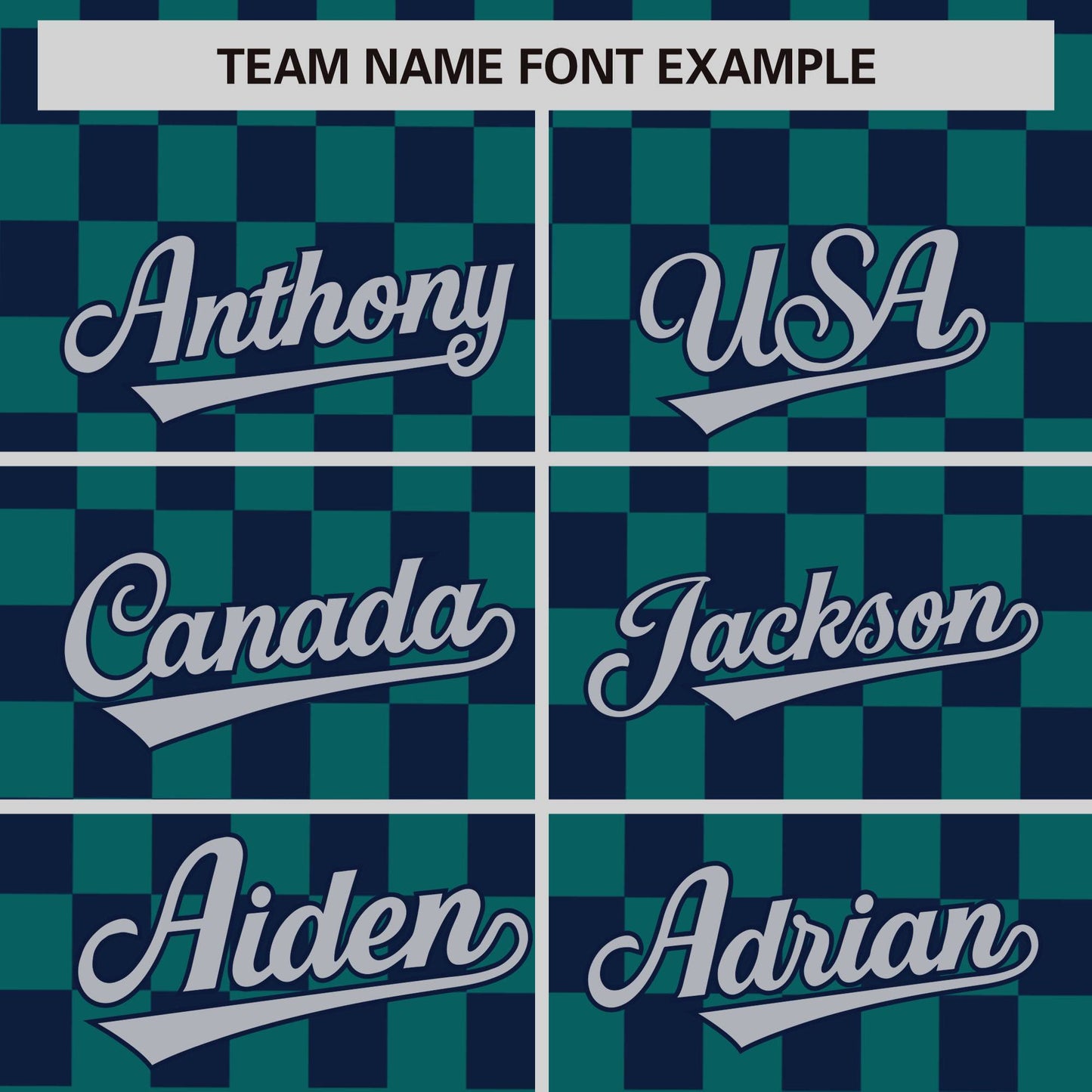 Custom Aqua Navy Personalized Plaid Fashion Design Authentic Baseball Jersey Limited