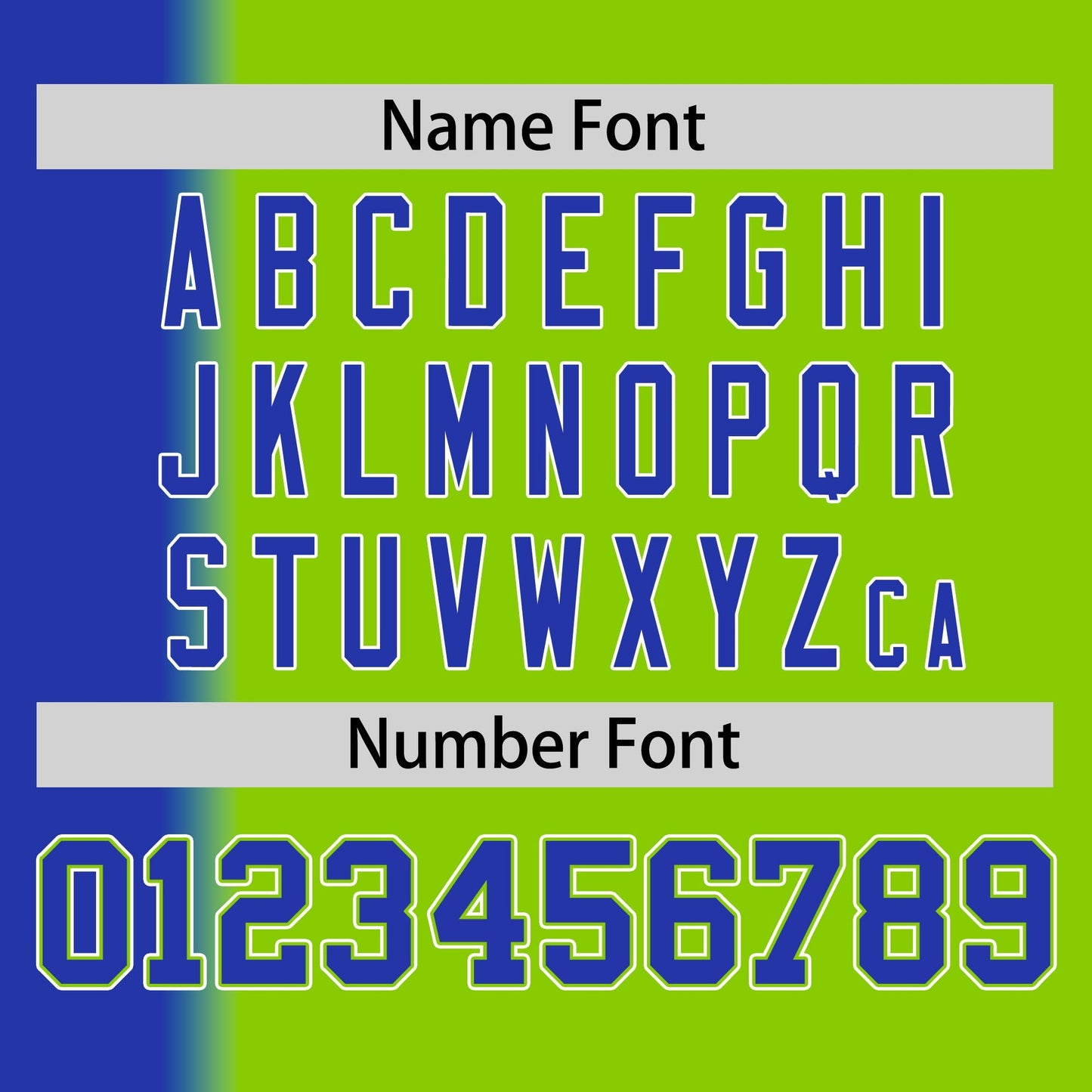 Custom Neon Green Royal Pinstripe Personalized Gradient Authentic Baseball Jersey Limited