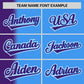 Custom Powder Blue Purple Pinstripe Personalized Gradient Authentic Baseball Jersey Limited