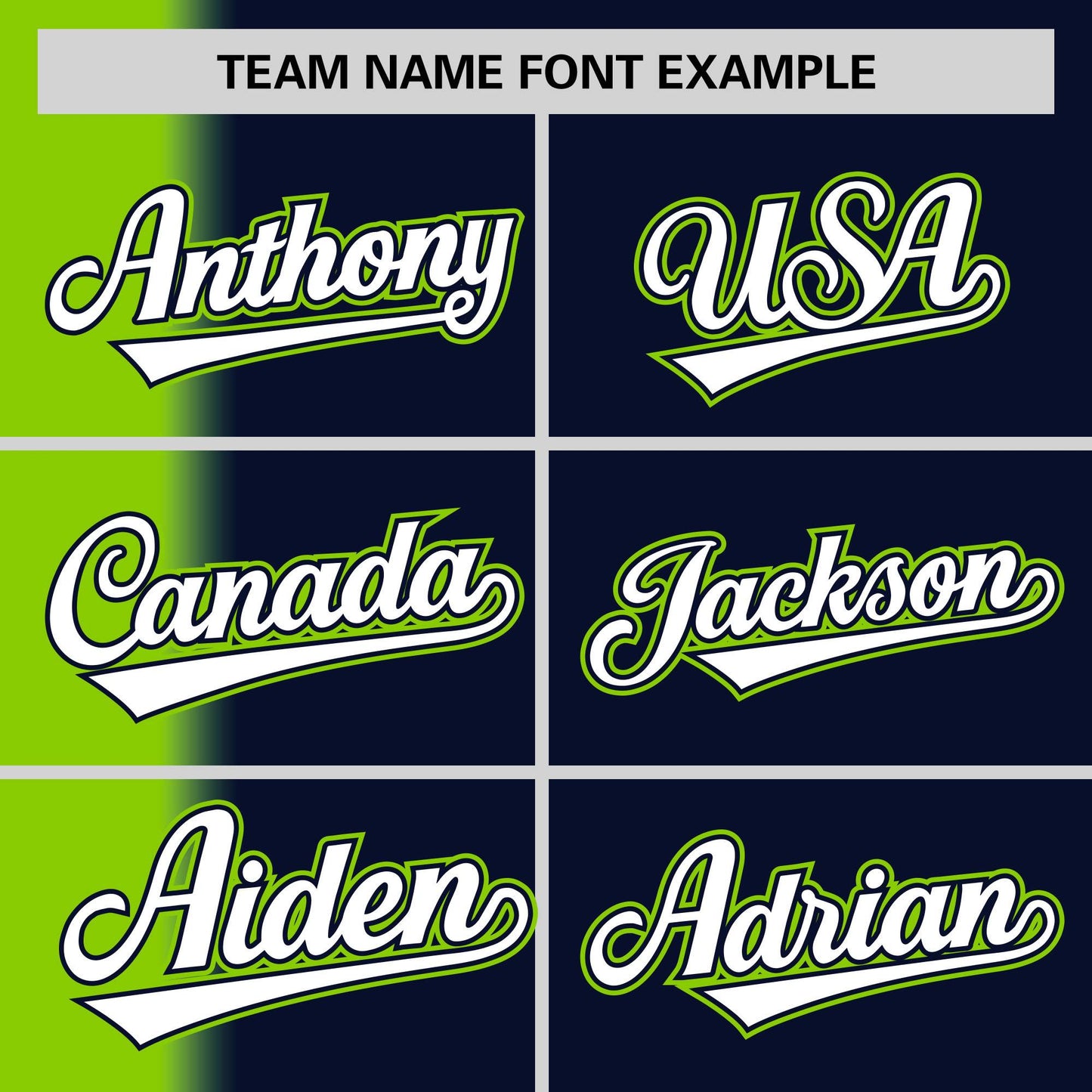 Custom Navy Neon Green Pinstripe Personalized Gradient Authentic Baseball Jersey Limited