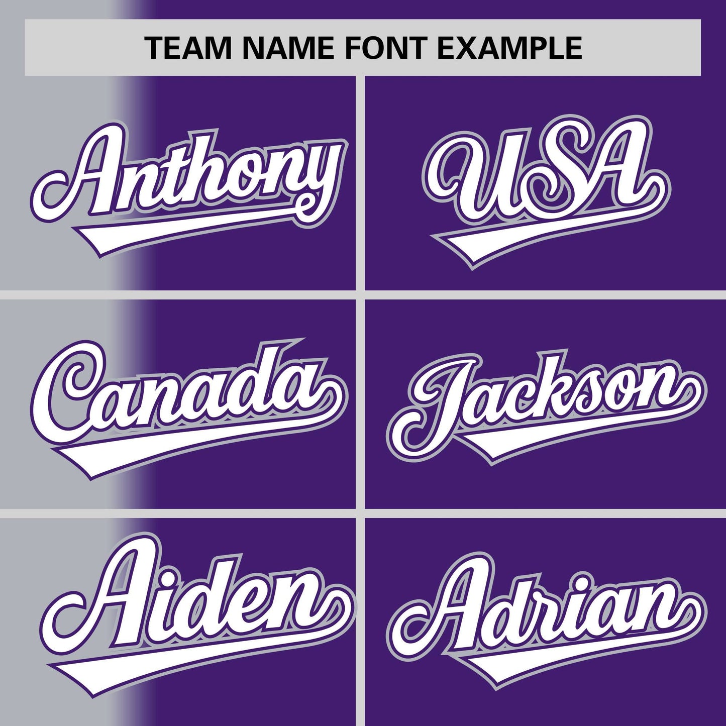 Custom Purple Gray Pinstripe Personalized Gradient Authentic Baseball Jersey Limited