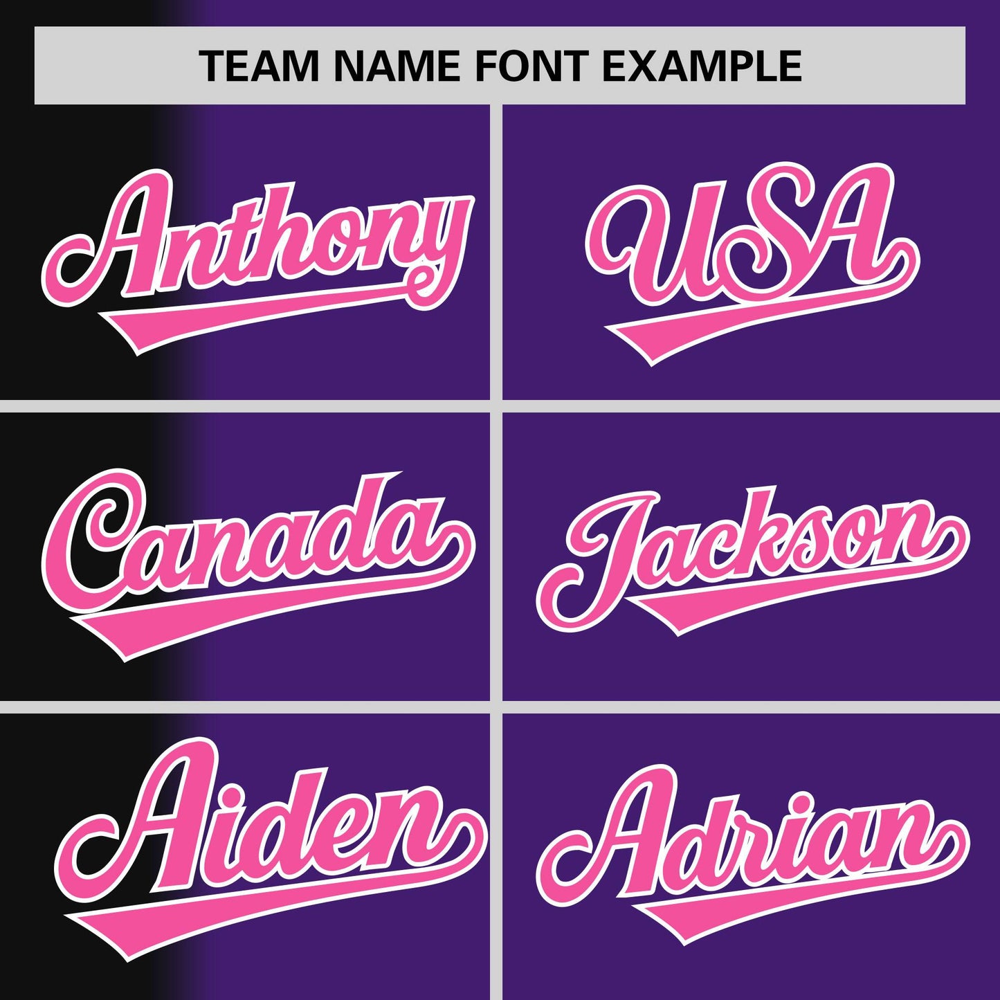 Custom Purple Black Pinstripe Personalized Gradient Authentic Baseball Jersey Limited