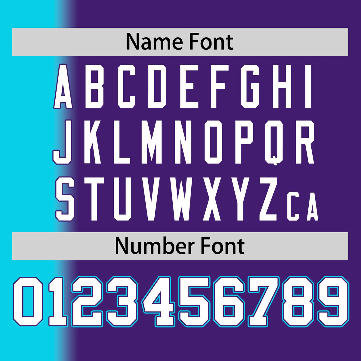 Custom Purple Sky Blue Pinstripe Personalized Gradient Authentic Baseball Jersey Limited