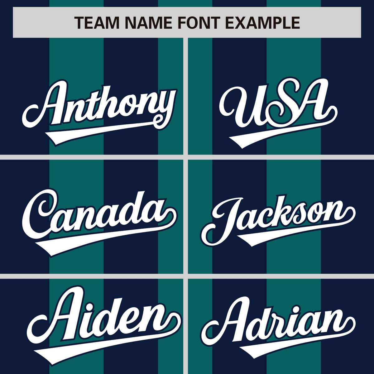 Custom Aqua Navy Thick Stripe Fashion Authentic Baseball Jersey Limited
