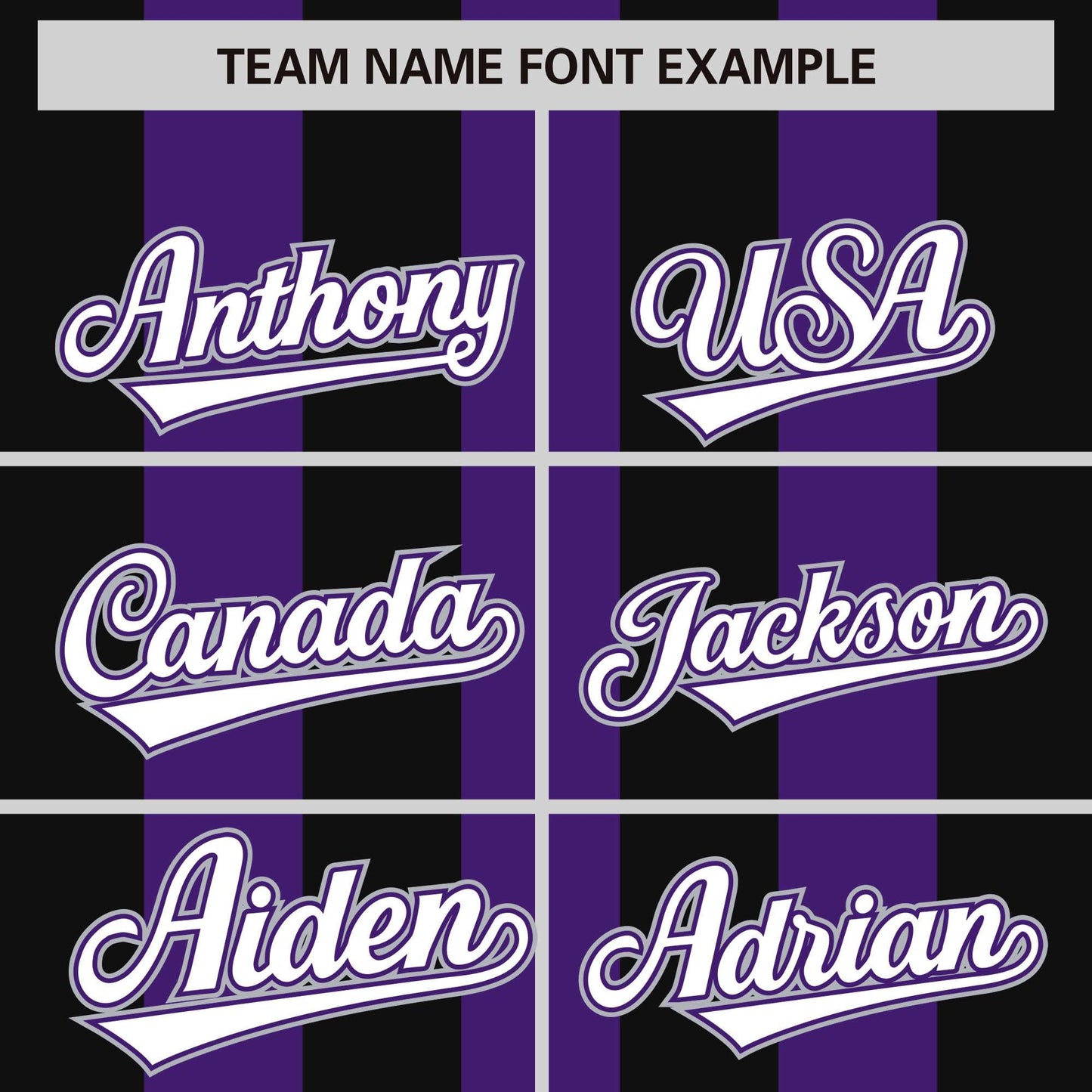 Custom Purple Black Thick Stripe Fashion Authentic Baseball Jersey Limited