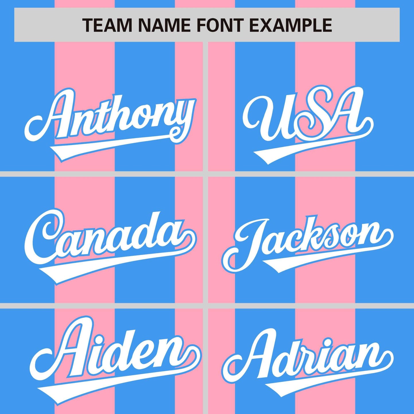 Custom Light Pink Powder Blue Thick Stripe Fashion Authentic Baseball Jersey Limited