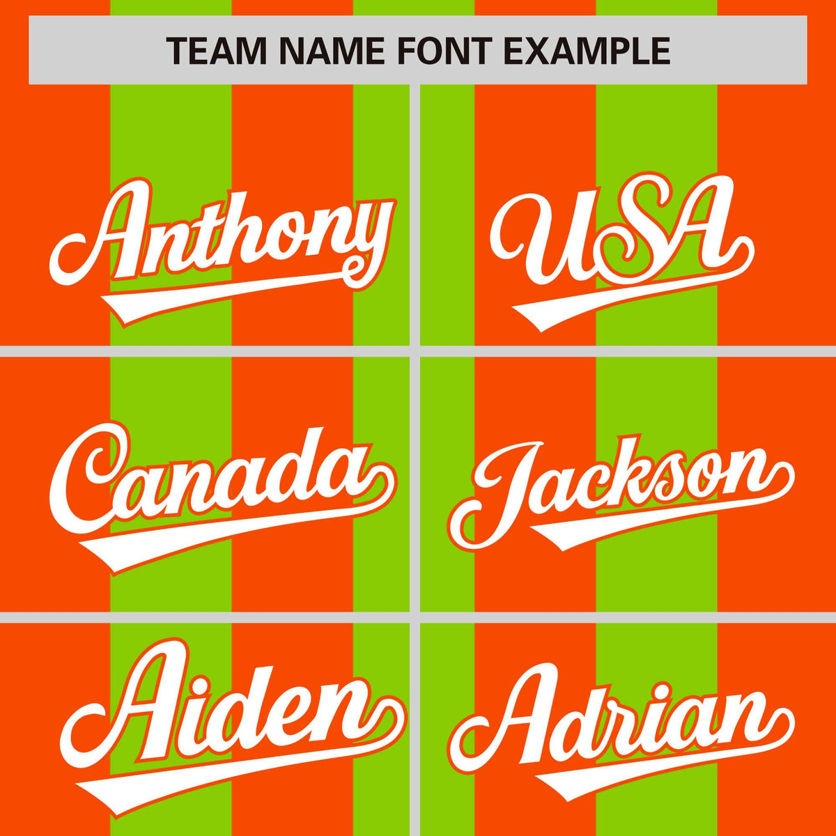 Custom Neon Green Orange Thick Stripe Fashion Authentic Baseball Jersey Limited