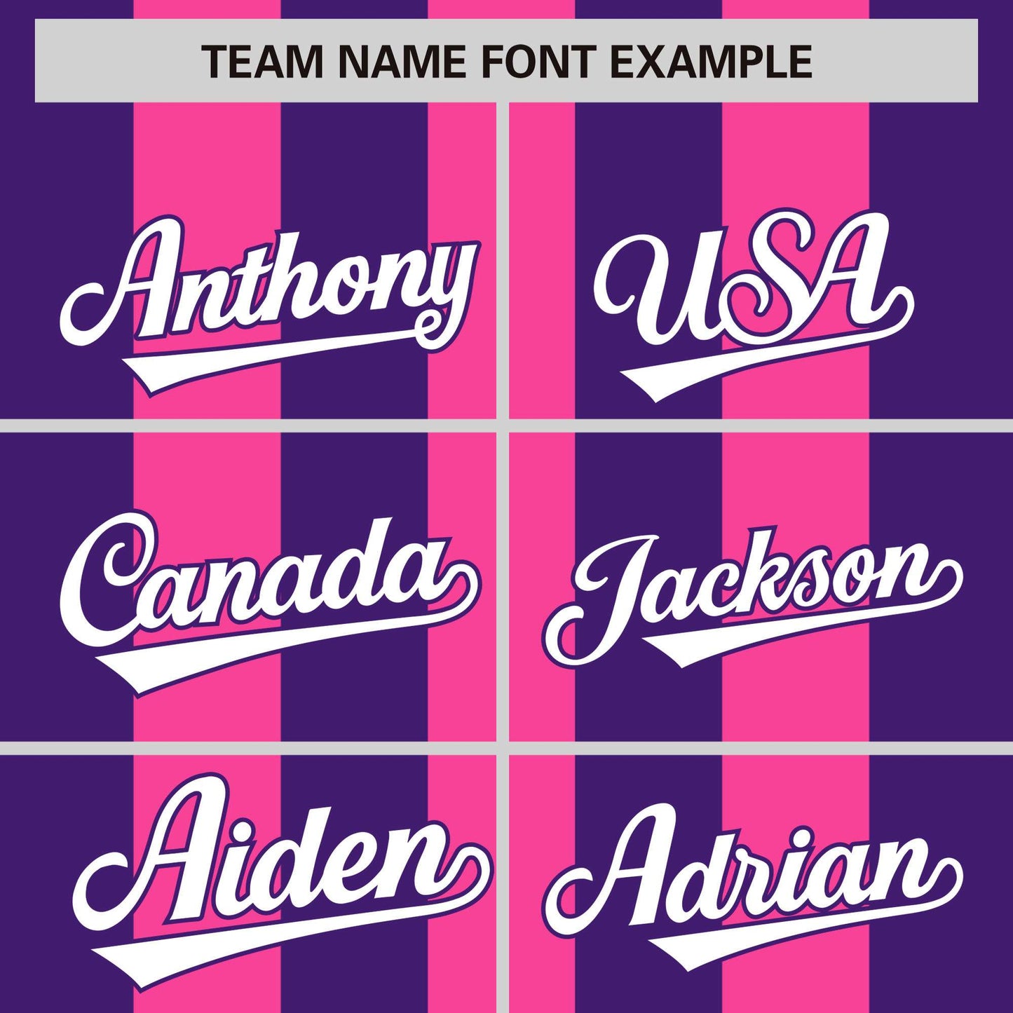 Custom Pink Purple Thick Stripe Fashion Authentic Baseball Jersey Limited