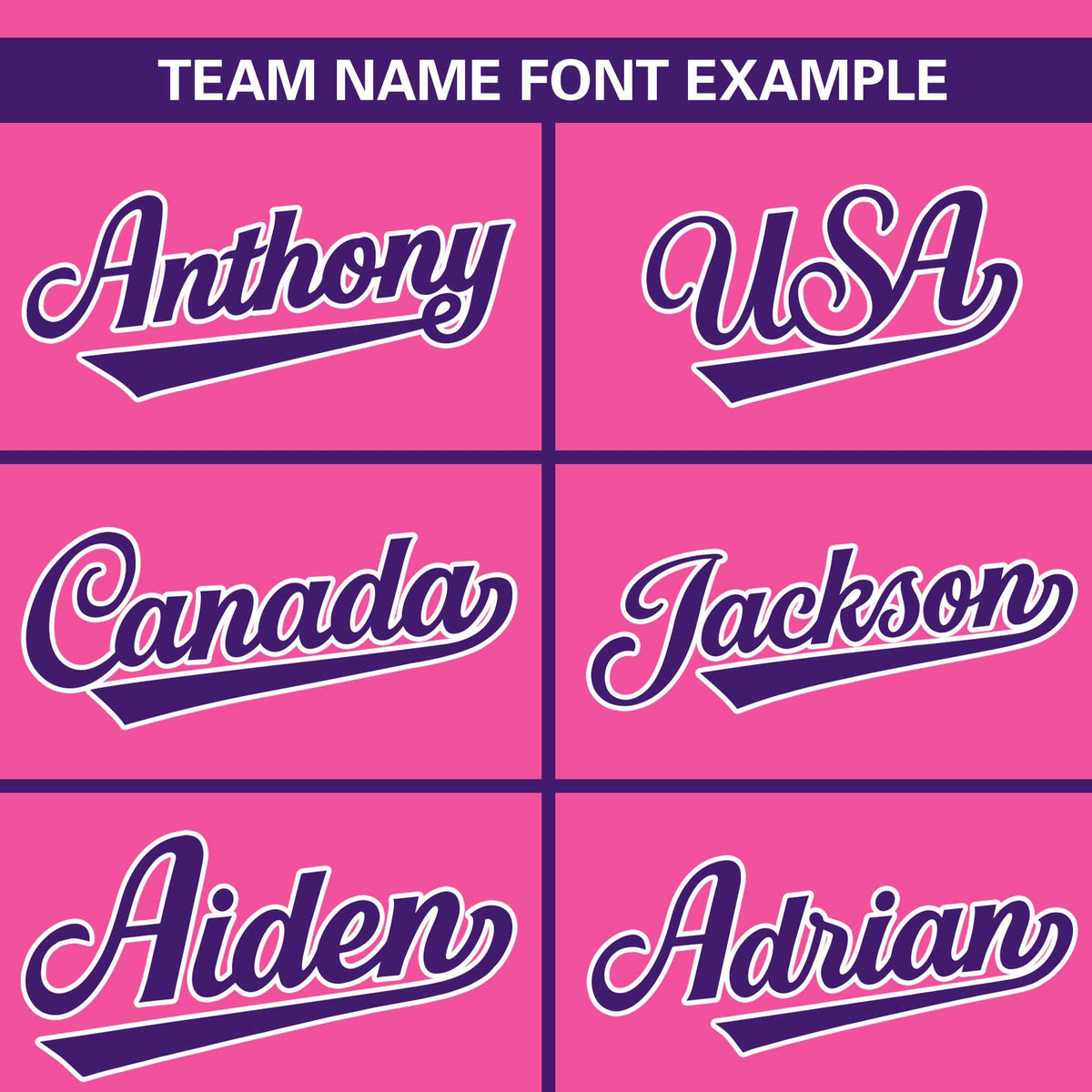 Custom Pink Purple Classic Style Personalized Full Button Authentic Baseball Jersey Limited