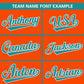 Custom Orange Aqua-White Personalized Color Block Authentic Baseball Jersey Limited