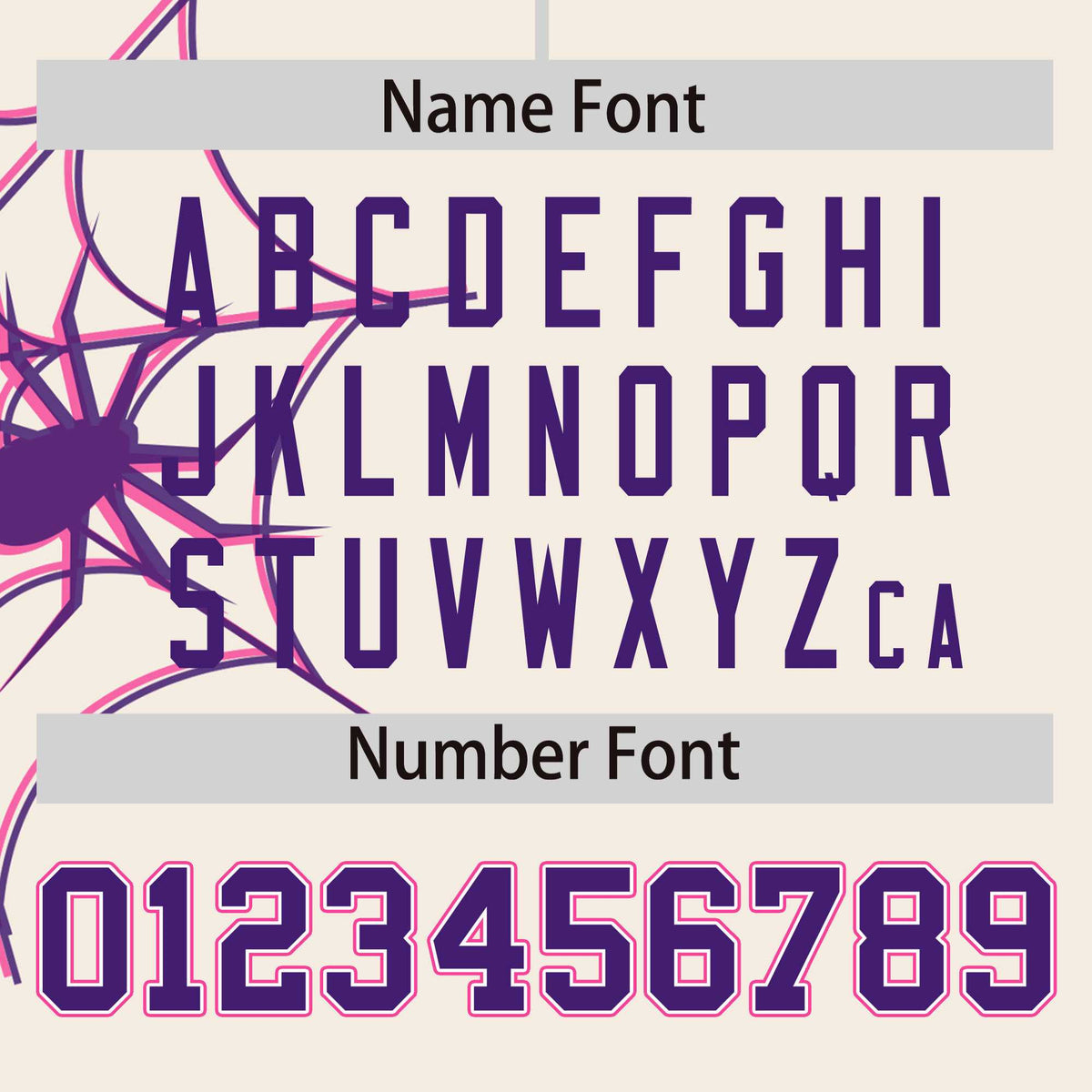 Custom Cream Purple Spider Web Pattern Raglan Sleeves Authentic Baseball Jersey Limited