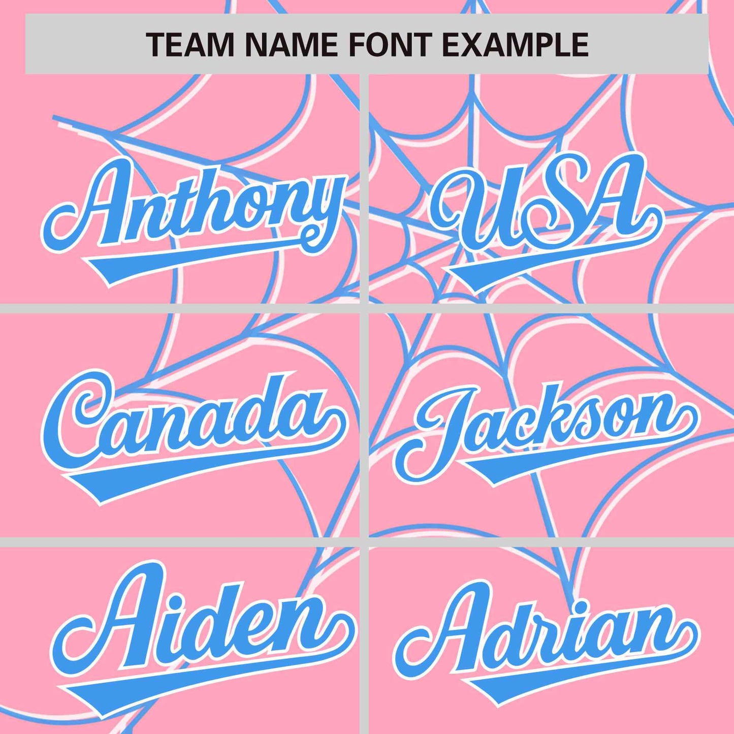 Custom Light Pink Powder Blue Spider Web Pattern Raglan Sleeves Authentic Baseball Jersey Limited