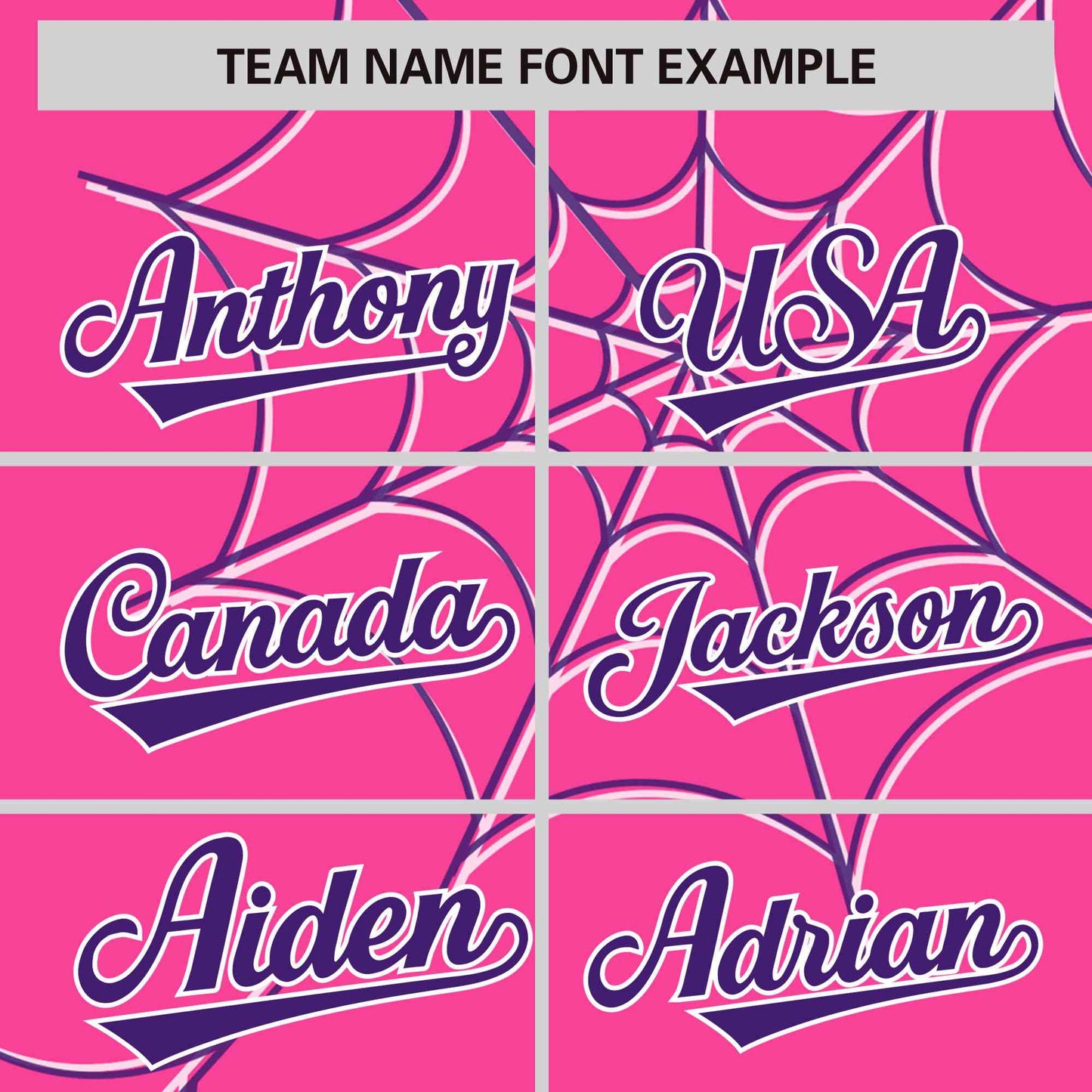 Custom Pink Purple Spider Web Pattern Raglan Sleeves Authentic Baseball Jersey Limited