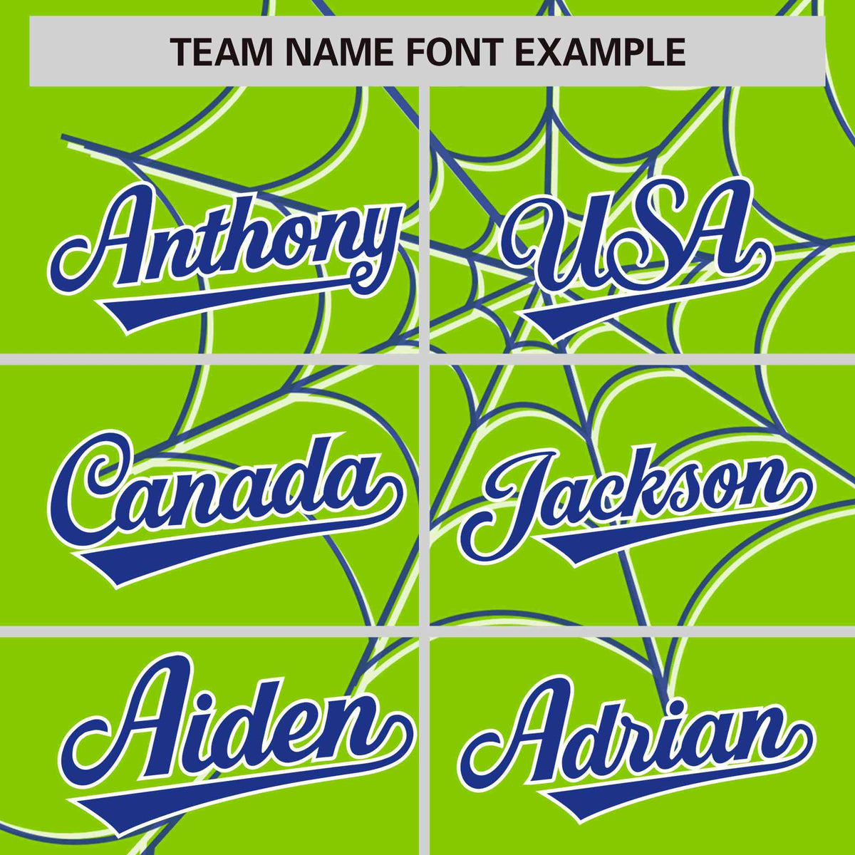 Custom Neon Green Royal Spider Web Pattern Raglan Sleeves Authentic Baseball Jersey Limited