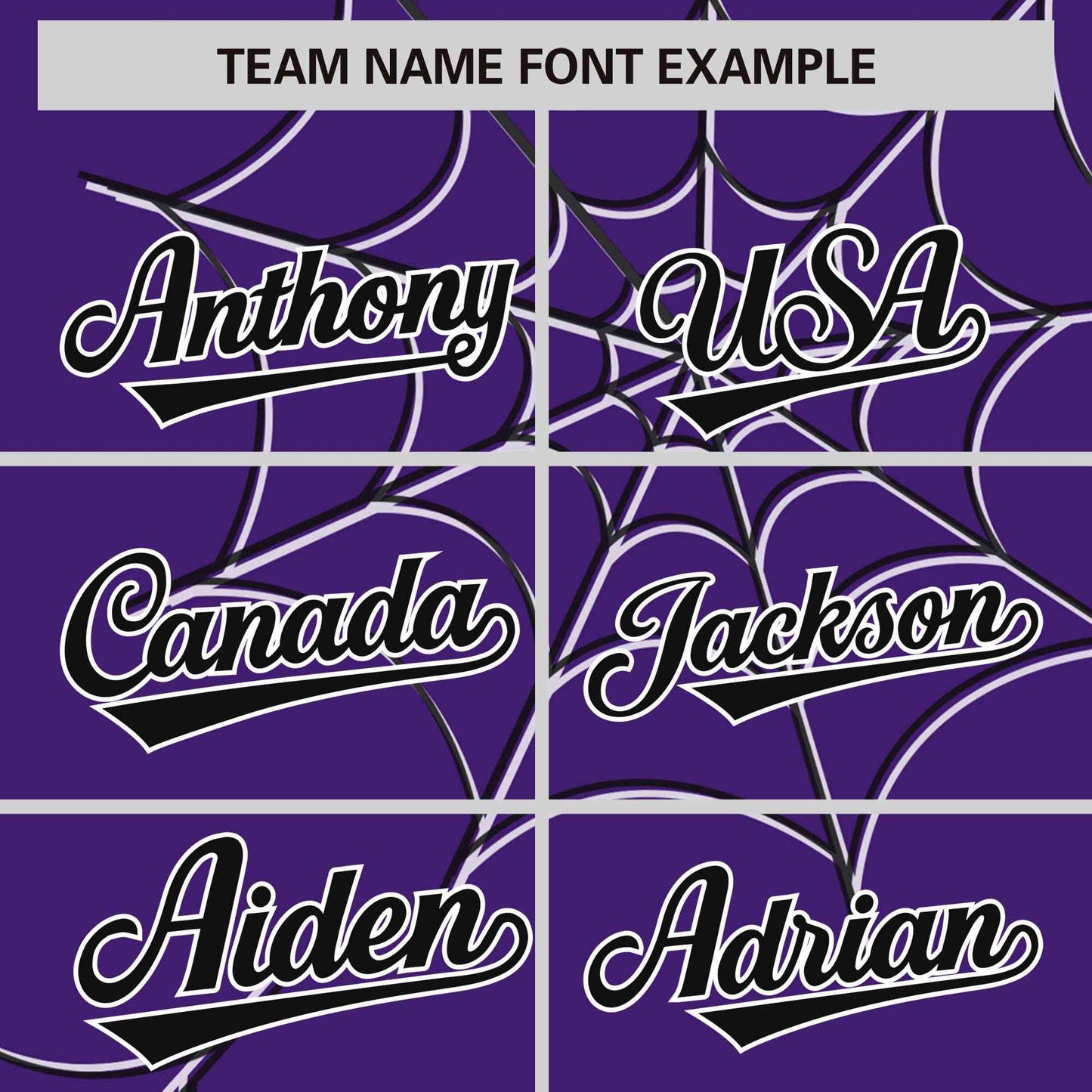 Custom Purple Black Spider Web Pattern Raglan Sleeves Authentic Baseball Jersey Limited