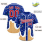 Custom Royal Ice Cream Cone Graffiti Pattern Fashion Authentic Baseball Jersey Limited