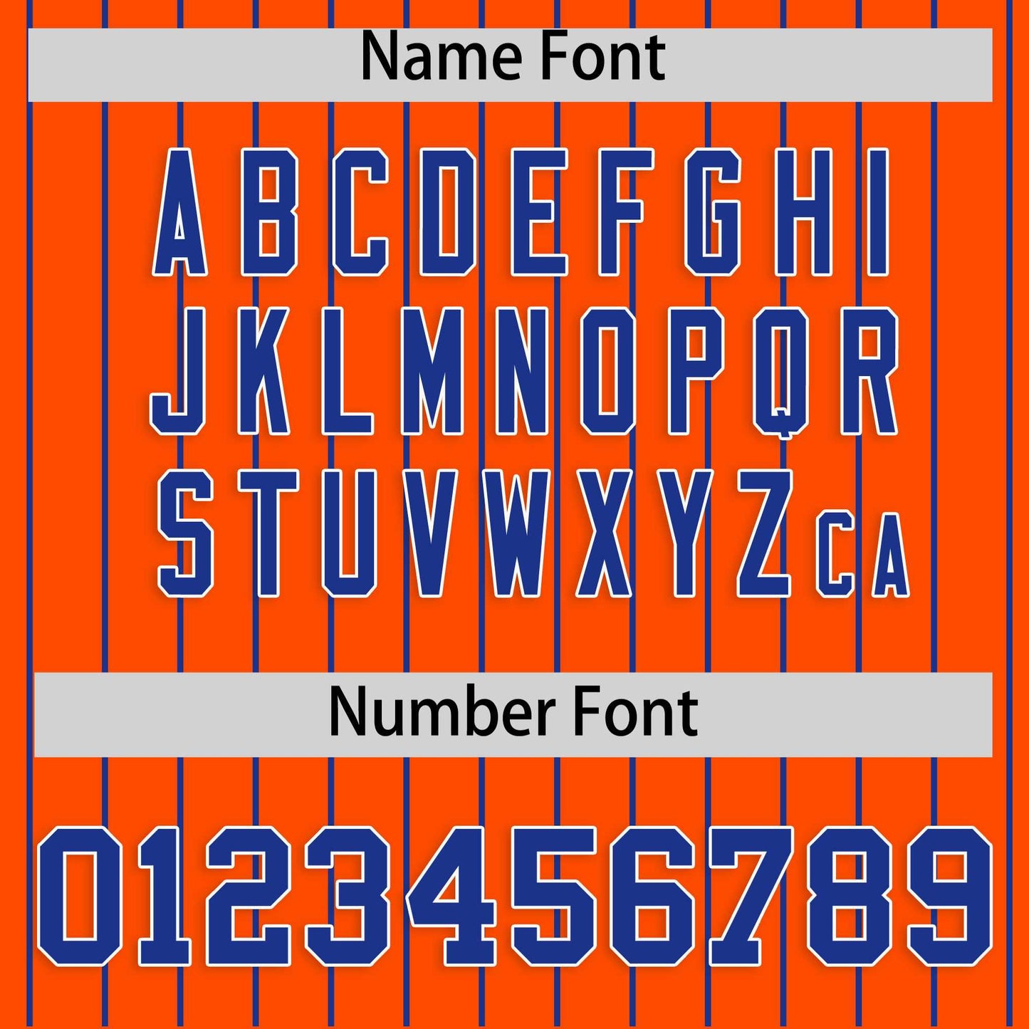 Custom Orange Royal Stripe Fashion Raglan Sleeves Authentic Baseball Jersey Limited