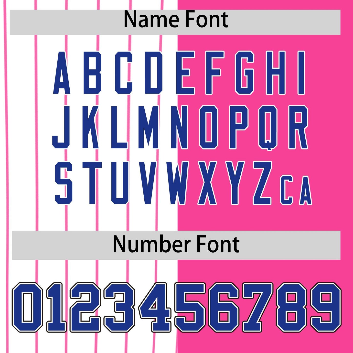 Custom White Pink and Royal Pinstripe Personalized Raglan Sleeves Authentic Baseball Jersey Limited