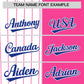 Custom White Pink and Royal Pinstripe Personalized Raglan Sleeves Authentic Baseball Jersey Limited