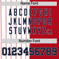 Custom White Red and Navy Pinstripe Personalized Raglan Sleeves Authentic Baseball Jersey Limited