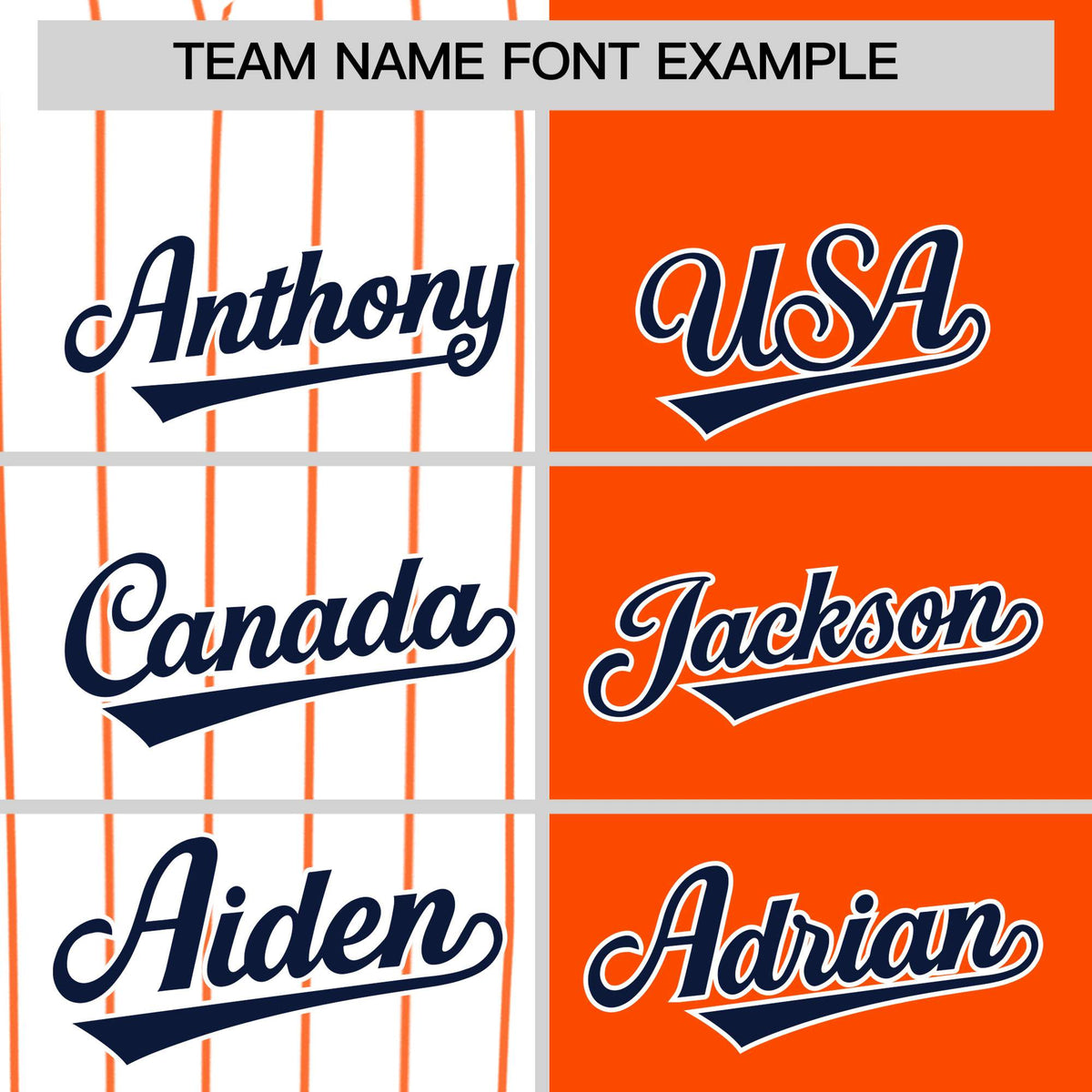 Custom White Orange and Navy Pinstripe Personalized Raglan Sleeves Authentic Baseball Jersey Limited