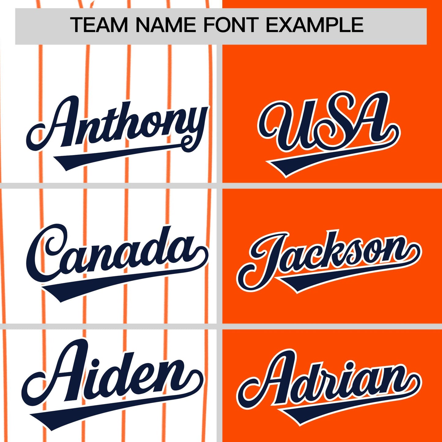 Custom White Orange and Navy Pinstripe Personalized Raglan Sleeves Authentic Baseball Jersey Limited