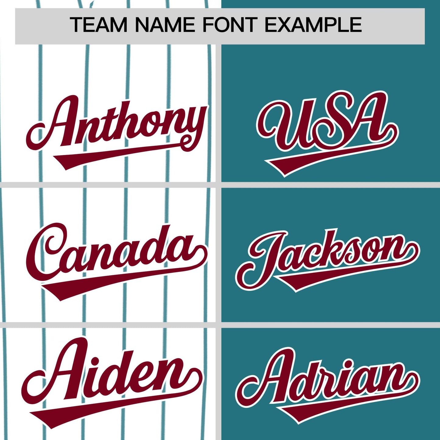 Custom White Teal and Crimson Pinstripe Personalized Raglan Sleeves Authentic Baseball Jersey Limited