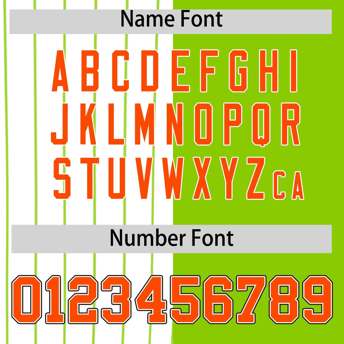 Custom White Neon Green and Orange Pinstripe Personalized Raglan Sleeves Authentic Baseball Jersey Limited