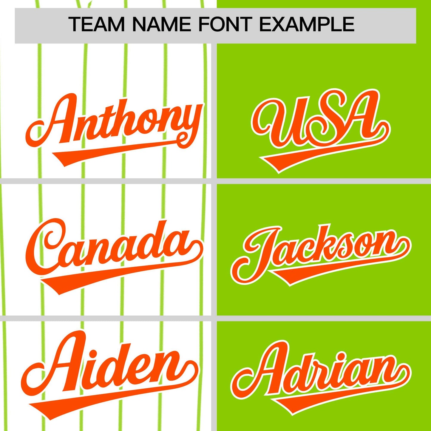Custom White Neon Green and Orange Pinstripe Personalized Raglan Sleeves Authentic Baseball Jersey Limited
