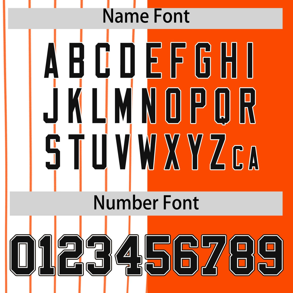 Custom White Orange and Black Pinstripe Personalized Raglan Sleeves Authentic Baseball Jersey Limited