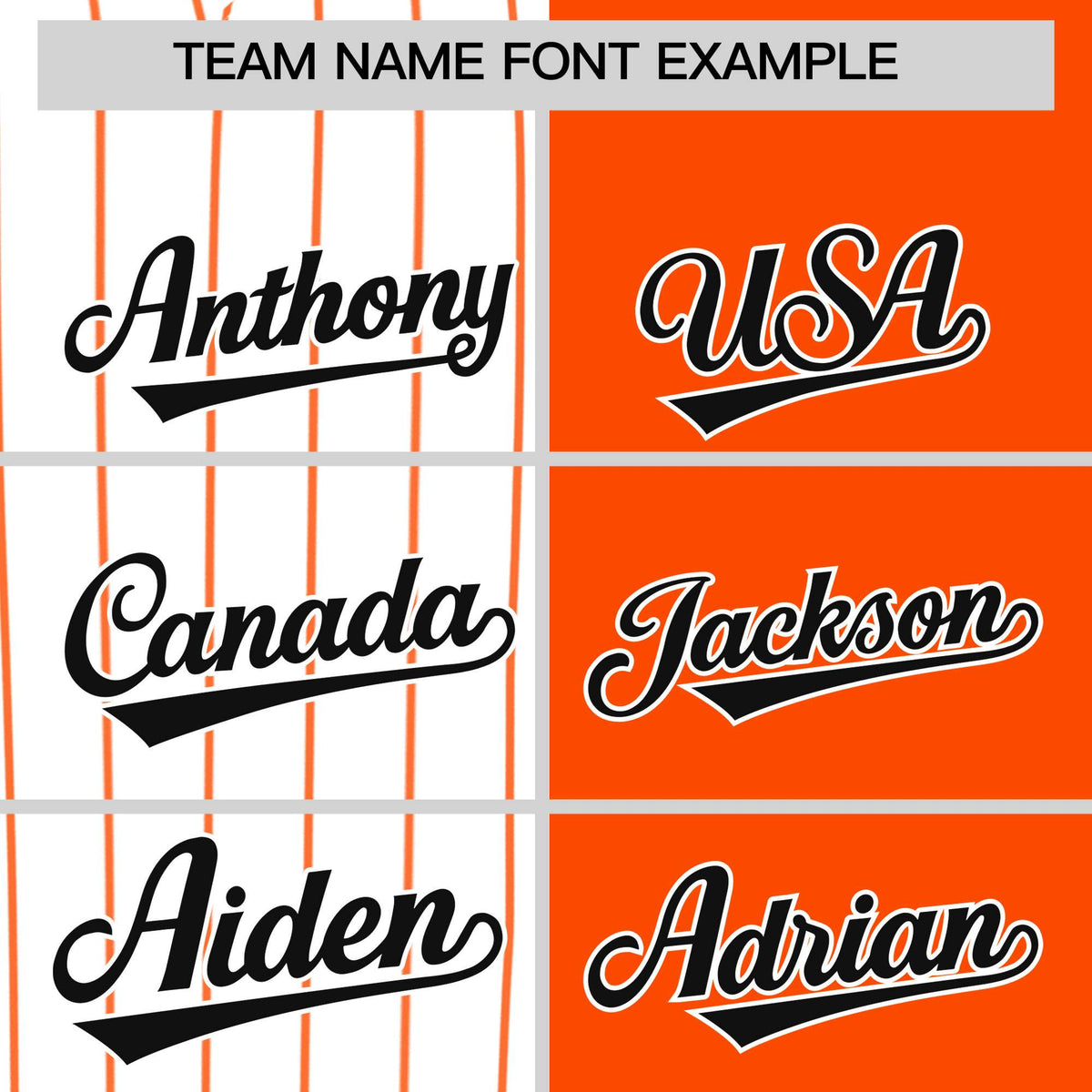 Custom White Orange and Black Pinstripe Personalized Raglan Sleeves Authentic Baseball Jersey Limited