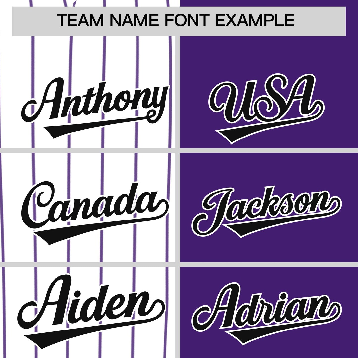 Custom White Purple and Black Pinstripe Personalized Raglan Sleeves Authentic Baseball Jersey Limited