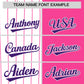 Custom White Pink and Purple Pinstripe Personalized Raglan Sleeves Authentic Baseball Jersey Limited