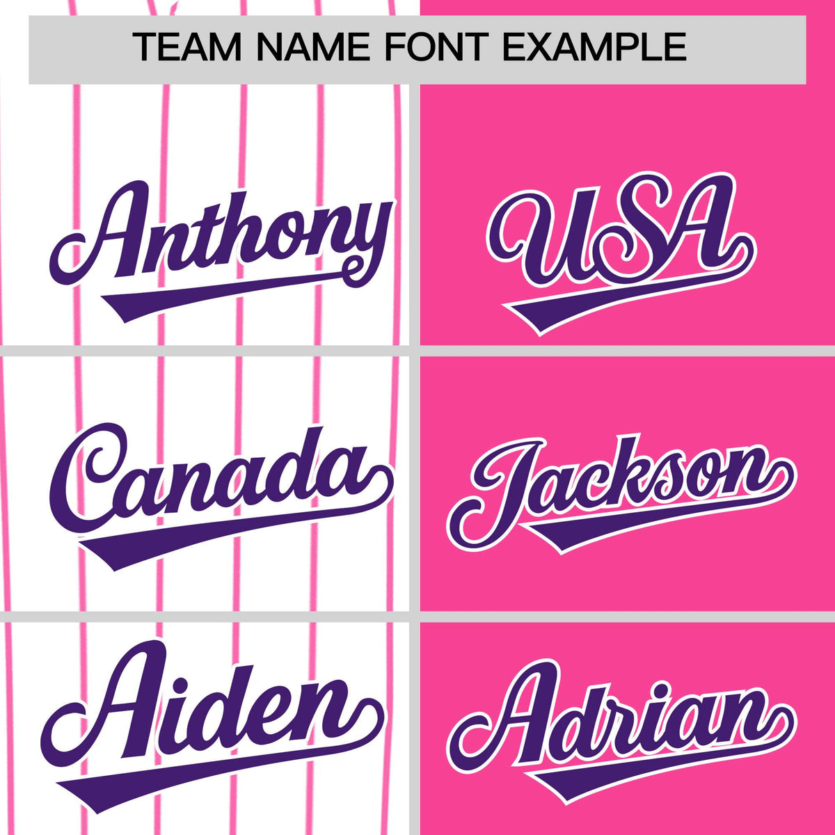 Custom White Pink and Purple Pinstripe Personalized Raglan Sleeves Authentic Baseball Jersey Limited