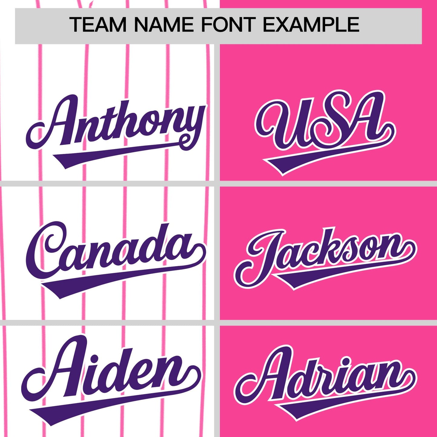 Custom White Pink and Purple Pinstripe Personalized Raglan Sleeves Authentic Baseball Jersey Limited