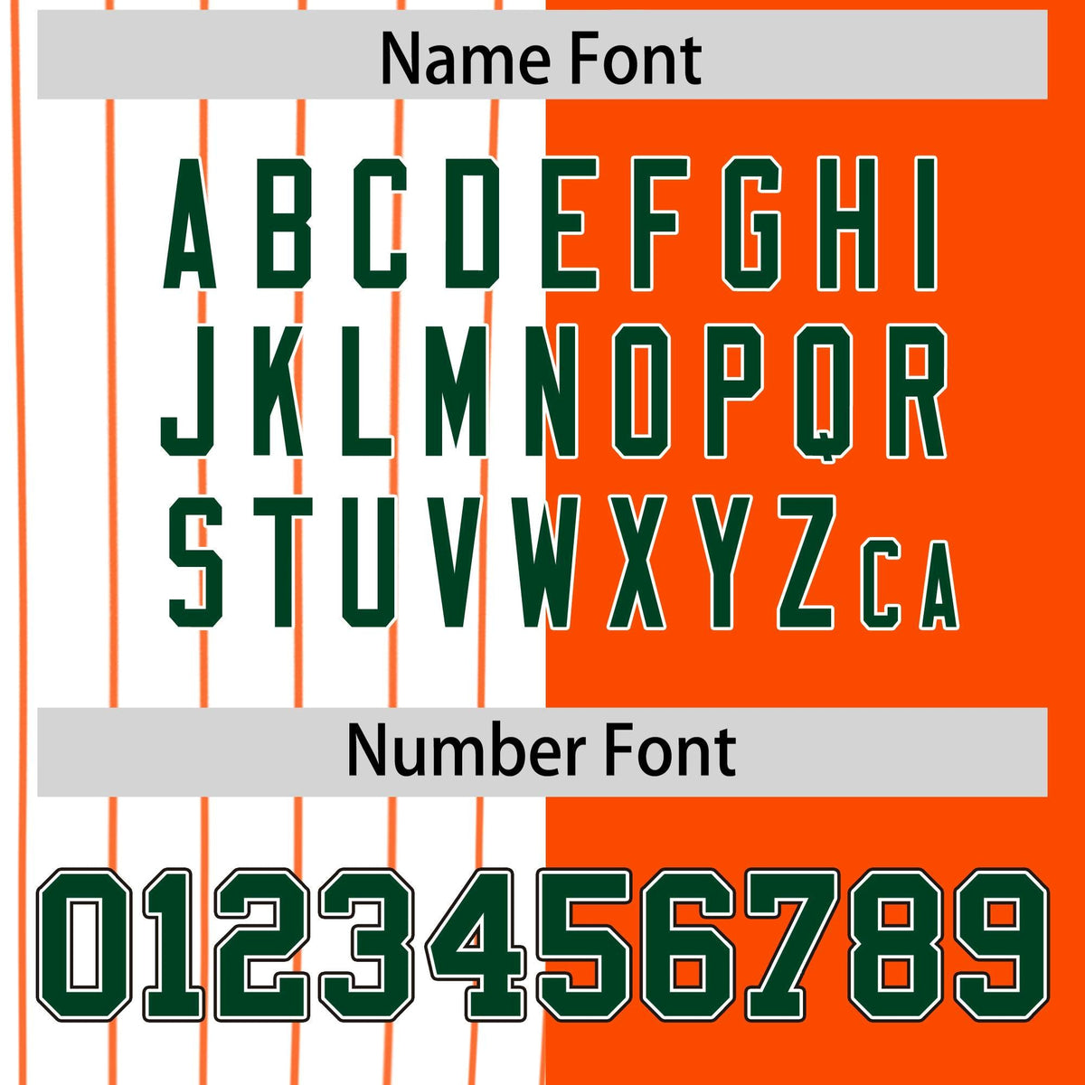 Custom White Orange and Green Pinstripe Personalized Raglan Sleeves Authentic Baseball Jersey Limited