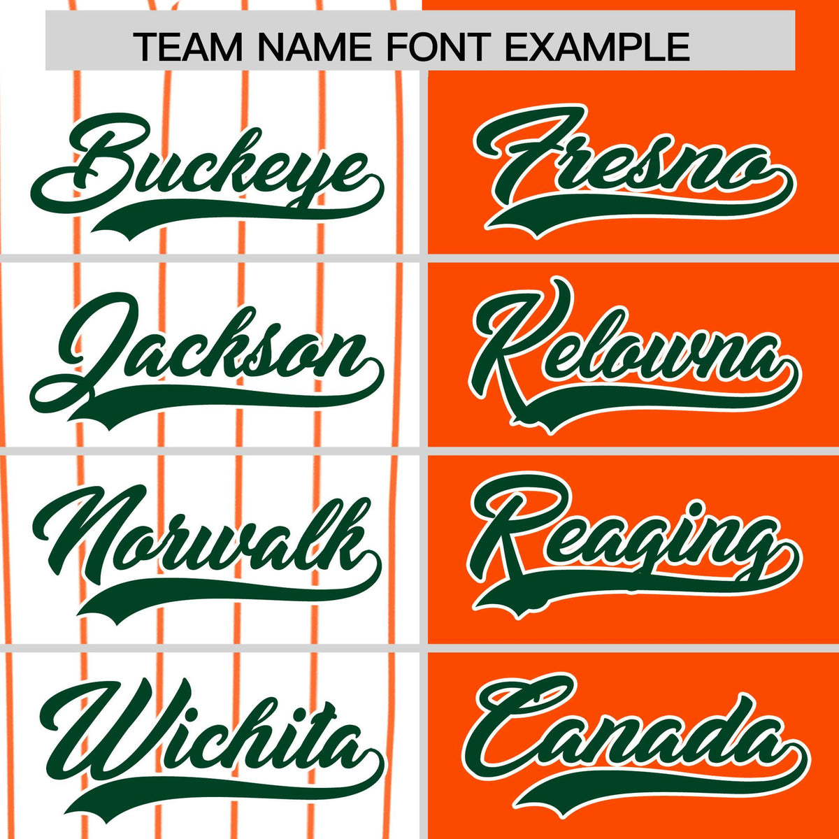 Custom White Orange and Green Pinstripe Personalized Raglan Sleeves Authentic Baseball Jersey Limited