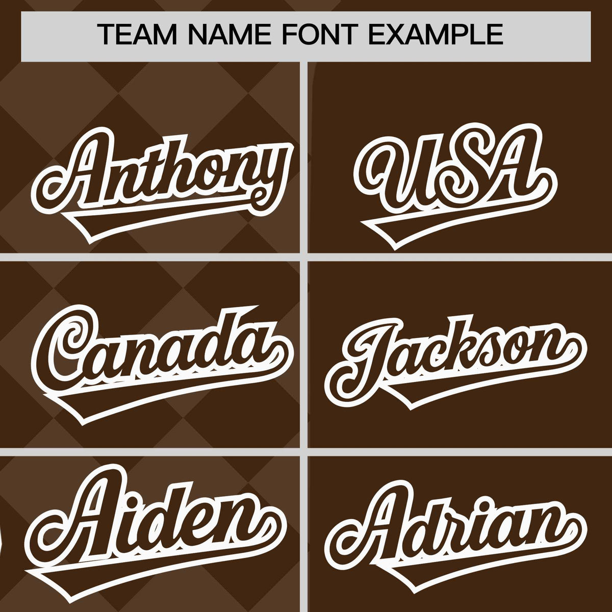 Custom Brown Rhombus Design Authentic Baseball Jersey Limited