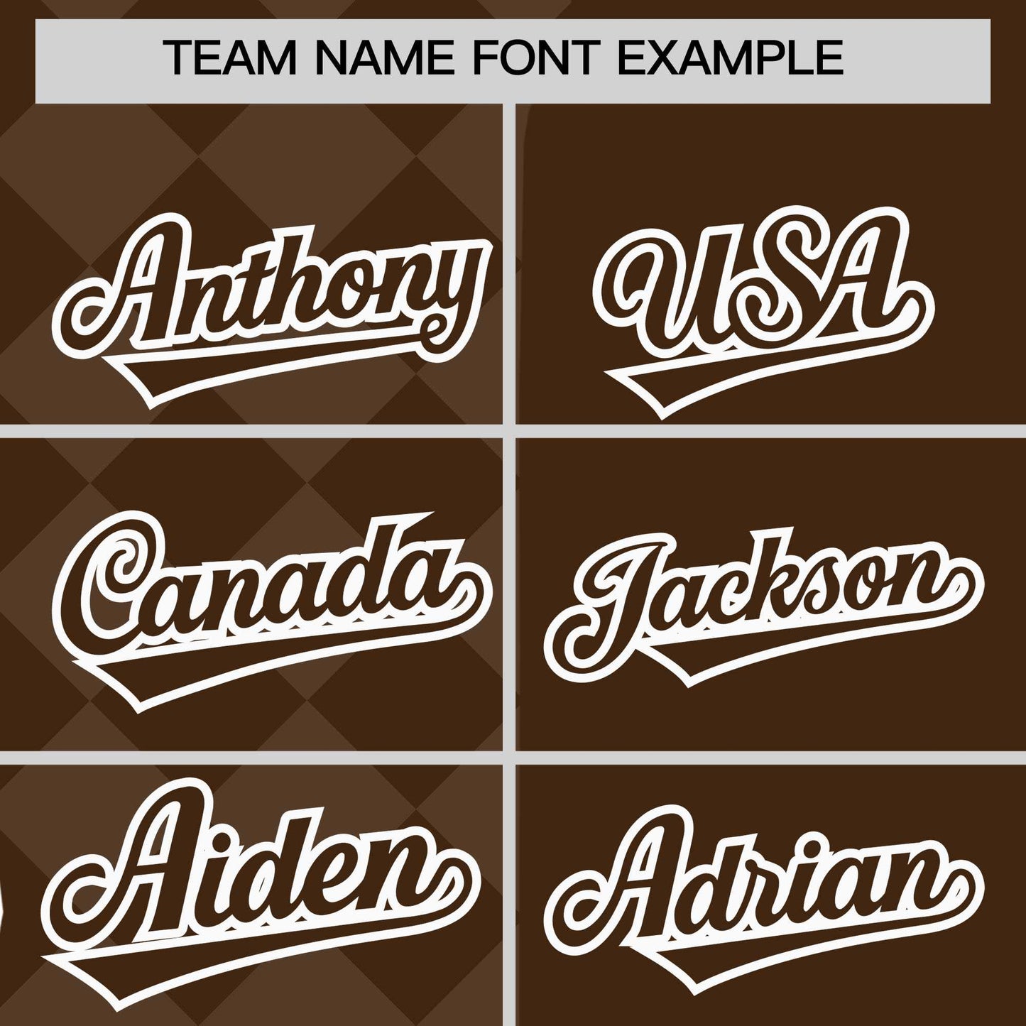 Custom Brown Rhombus Design Authentic Baseball Jersey Limited