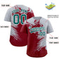 Custom Gray Crimson Personalized Ink Pattern Authentic Baseball Jersey Limited