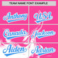 Custom Pink White Personalized Ink Pattern Authentic Baseball Jersey Limited